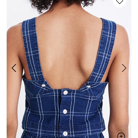 🆕 Madewell Windowpane Top - Picture 4 of 4